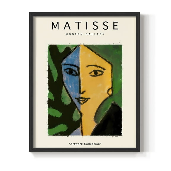 Matisse CLXXV Framed Print in Black Solid Wood 8 x 10 Framed Print