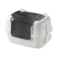 thumbnail image 1 of Caja de arena para gatos totalmente cubierta Partitura portátil Fácil instalación Bandeja de arena para gatos con capucha para el patio de la sala de, 1 of 8