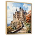thumbnail image 2 of Designart "Hohenzollern Castle in Germany" Cityscapes Floater Framed Wall Decor, 2 of 7