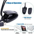 ckepdyeh 2Pcs Music Stand Light Clip on LED Book Lights Dual Arm