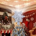 thumbnail image 4 of Fiudx Adorno para Árbol de Navidad con Forma de Copo de Nieve Dorado Brillante, Proyector de Luz Led, Decoración para Árbol de Navidad, Decoración Navideña para Interiores, Tamaño 25 X 24 X 4,6 Cm, P, 4 of 6