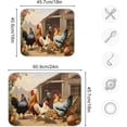 thumbnail image 3 of Farm House Dish Drying Mat, Absorbent Microfiber Pad Protector For Kitchen Counter Top Mat Dish Drainboard 16x18in, 3 of 7