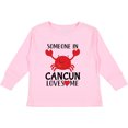 thumbnail image 3 of Inktastic Someone in Cancun Loves Me Boys or Girls Long Sleeve Toddler T-Shirt, 3 of 5