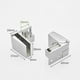 thumbnail image 3 of 4 Pack Glass Door Hinges Glass Cabinet Door Hinge Glass Wine Cabinet Hinge Glass Display Hinge-L, 3 of 5