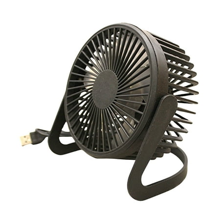 6-Inch USB Desk Fan, Portable Quiet Mini Fan with Adjustable Angle for Home and Office – Black