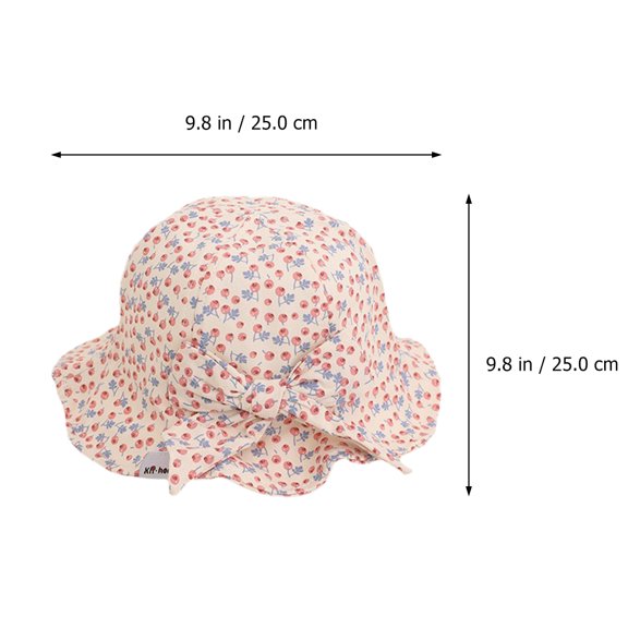FONDOTIN Toddler Swim Hat Sun Hat Pink Cotton 1Pcs Casual Toddlers Outdoor Activities