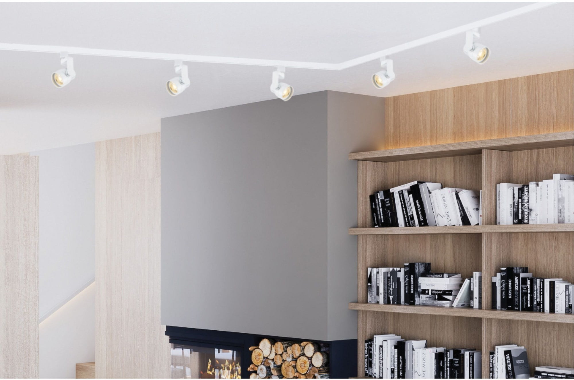 1 - Light White Track Lighting
