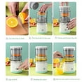 thumbnail image 5 of Rechargeable Electric Citrus Juicer, Portable Citrus Squeezer For Orange, Lemon, Grapefruit Juicing With Noiseless And Stable Juicing, Bpa-Free Abs, 5 of 5