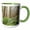 Green/White, variant on 3drose, Trees in the Hoh Rainforest, Olympic N.p., Washington State., 11oz Two-tone Black Mug