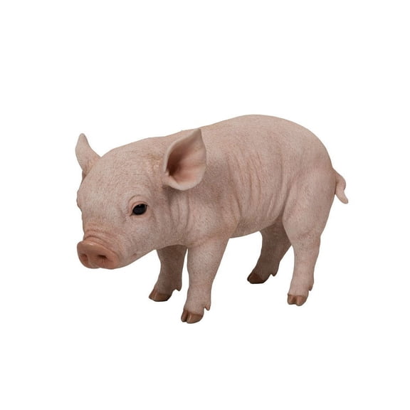 Standing Piglet Outdoor Garden Statue - 14.75"