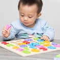 thumbnail image 5 of Juguetes de rompecabezas de números de madera, rompecabezas de letras y números ABC para niños pequeños de 1, 2 y 3 años, juguetes de aprendizaje preescolar para niños (rompecabezas de números), 5 of 5
