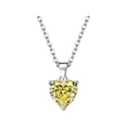 thumbnail image 1 of Señora collar de cristal del corazón brillante joyería en forma de corazón Zircon collar de corazón para el Día de San Valentín Cumpleaños, 1 of 3