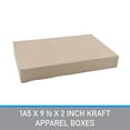 thumbnail image 2 of SSWBasics 15 x 9 ½ x 2 inch Kraft Apparel Boxes - Case of 100, 2 of 5