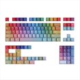 thumbnail image 1 of Teclas PBT Cherry con Degradado Arcoíris para Teclado Mecánico, Laterales Brillantes, Doble Grabado en Inglés., 1 of 5