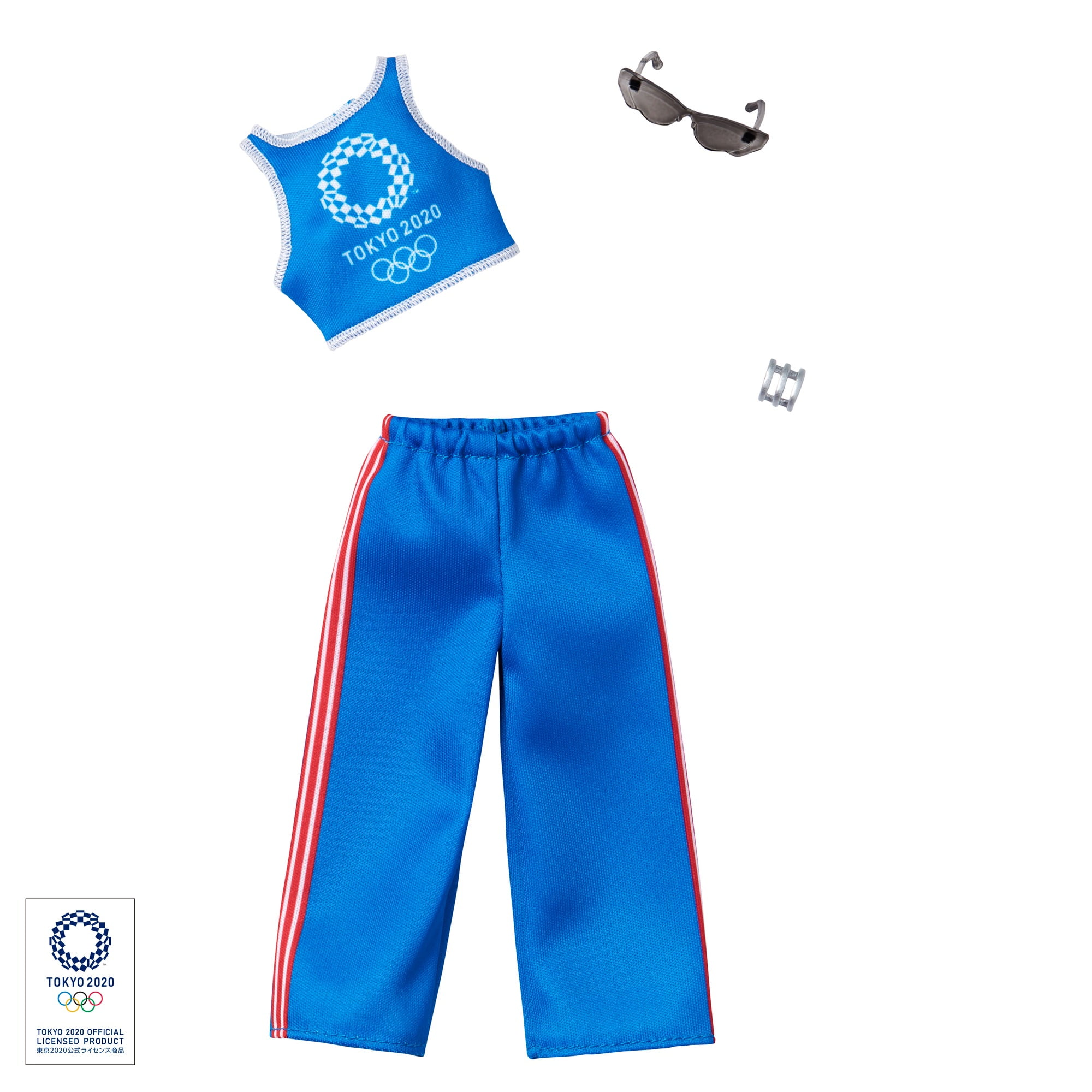 RED SHORTS Details about   2021 KEN DOLL CLOTHES,FASHION PACK  BLUE BASEBALL JERSEY 
