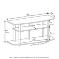 thumbnail image 2 of Soporte de TV Furinno Frans Turn-N-Tube para TV de hasta 43 pulgadas en roble blanco, 2 of 6