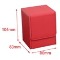 thumbnail image 3 of koolsoo Boîte Grande Capacité 100+ Conteneurs Étui à Cartes sous Pochette PVC Cartes à Échanger Rouge, 3 of 9