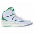 thumbnail image 2 of Nike Air Jordan 2 Retro GS Boys Shoes Size 4, Color: White/Lucky Green/Sail, 2 of 5