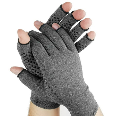 Compression hand Gloves Arthritis Gloves with Grips open Fingers For man and