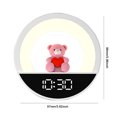 thumbnail image 4 of Luz nocturna de oso lindo enchufable en la pared Reloj despertador para niños con control remoto (reloj UE), 4 of 8