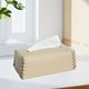 thumbnail image 5 of Caja de pañuelos de cuero con diseño moderno, servilletero decorativo para sala de estar o dormitorio, caja de pañuelos de gran capacidad con amplia apertura, material de poliuretano para una elegant, 5 of 6
