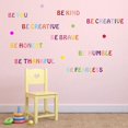 thumbnail image 3 of Calcomanía de pared inspiradora colorida, pegatina con frases motivacionales, letras inspiradoras, pegatina con cita, ser agradecido, ser valiente, ser calcomanías creativas para Cla, 3 of 5