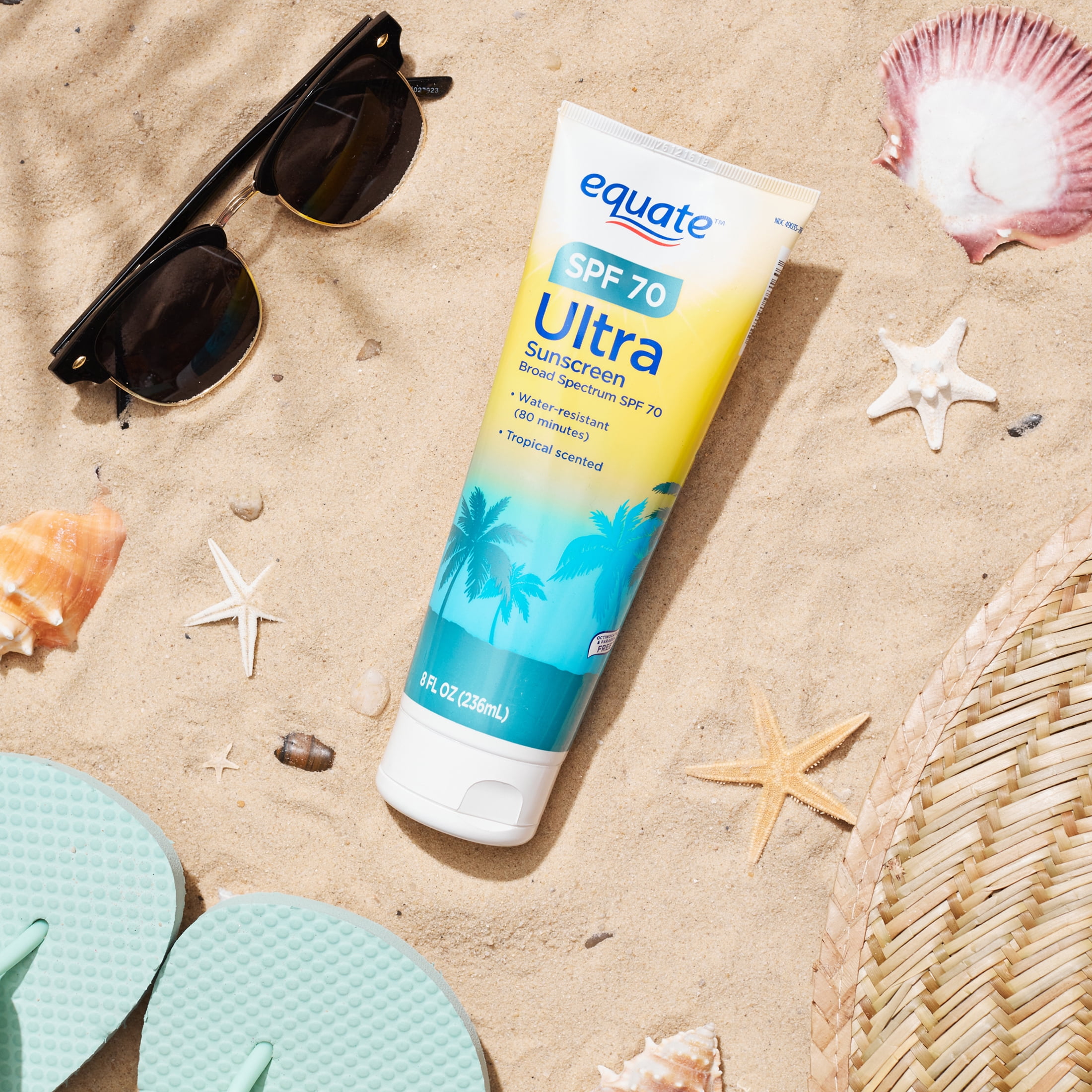 Equate Ultra Broad Spectrum Sunscreen Lotion, SPF 70, 8 fl oz