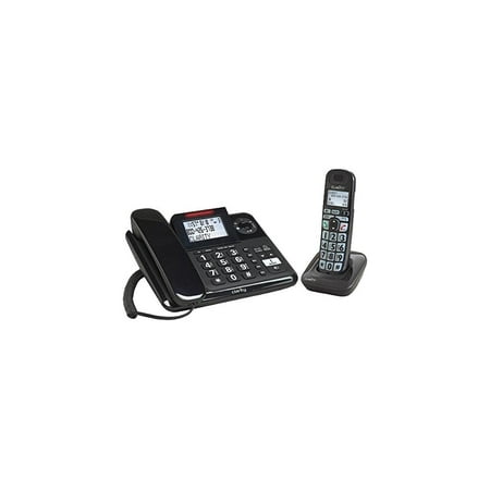UPC: 0017229137035 | Clarity E814CC Amplified Corded Desk Phone with Answering Machine and Cordless Handset 53727.000