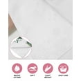 thumbnail image 6 of Sage Green Black Women Kitchen Dish Towels for Drying Dishes Set of 3, Spring Eucalyptus Leaves Waffle Weave Microfiber Hand Tea Bathroom Towels Quick Dry & Absorbent Towel 15.7x23.6, 6 of 7