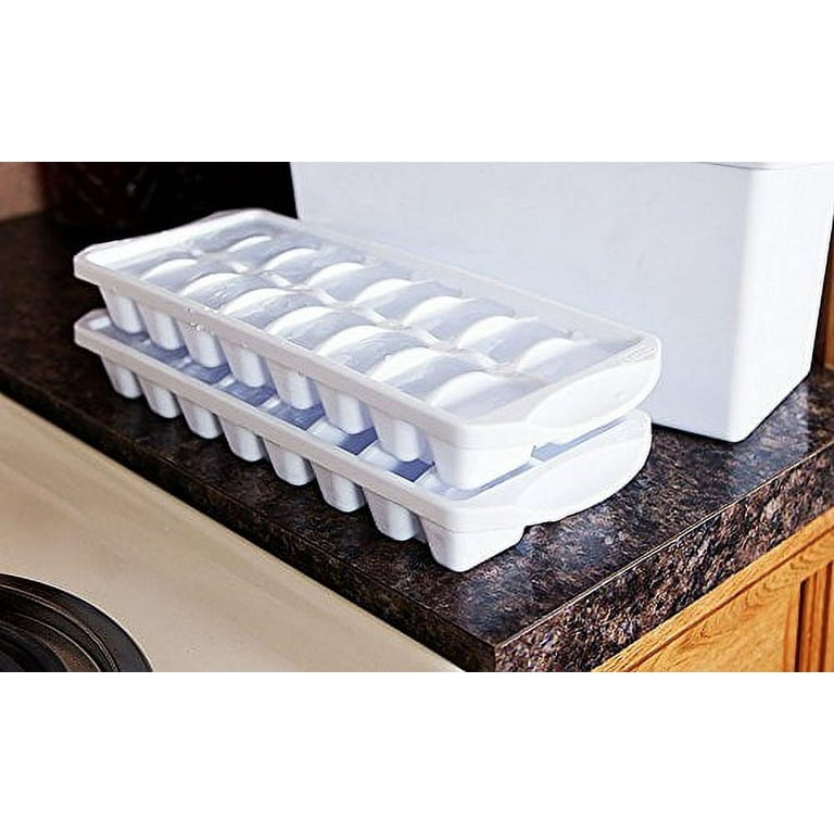 OMorc Easy-Release Silicone Ice Cube Trays - Pack of 4x14 Lids for sale  online