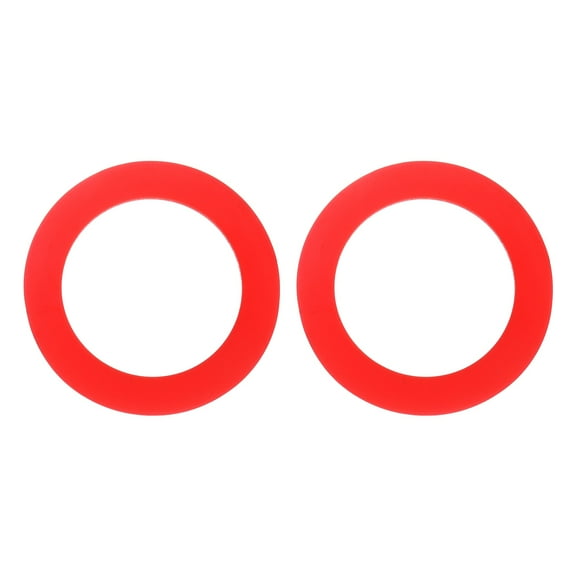 2  Pack Flush Valve Seal 2.17" ID. x 3.15" OD. Silicone Toilet Gasket, Red