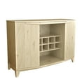 thumbnail image 2 of FESTIVO 51 inch Classic Wood Buffet Bar Cabinet with Wine Rack- Oak, 2 of 5