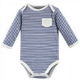 thumbnail image 2 of Touched by Nature Organic Cotton Long-Sleeve Bodysuits 3pk, Elephant, 18-24 Months, 2 of 4