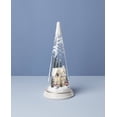 thumbnail image 3 of Lit Christmas Cone With Farmhouse Scene, 3 of 3