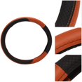 thumbnail image 5 of 38cm Car Steering Wheel Cover, Universal Leather Steering Wheel Cover, Fit for All 99% Car Models Accessories Coffee, 5 of 5