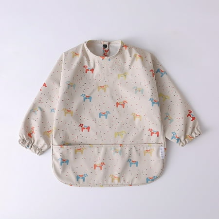 

Danish children‘s waterproof anti-clothing eating bib ultra-soft PU waterproof bib baby complementary overalls anti-dirty feeding