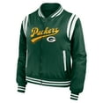 thumbnail image 2 of Women's WEAR by Erin Andrews Green Green Bay Packers Bomber Full-Zip Jacket, 2 of 3