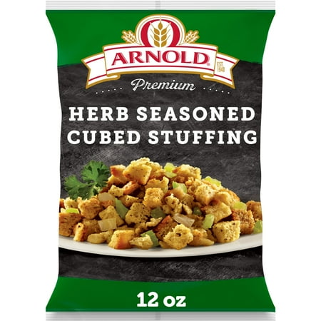 Arnold Premium Herb Seasoned Cubed Bread Stuffing 12 oz Turkey Stuffing Mix Bag