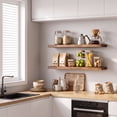 thumbnail image 5 of Fairy 4pcs Floating Shelves for Wall, 22.5in Bathroom Kitchen Shelves for Farmhouse Decor, Rustic Brown, 5 of 5