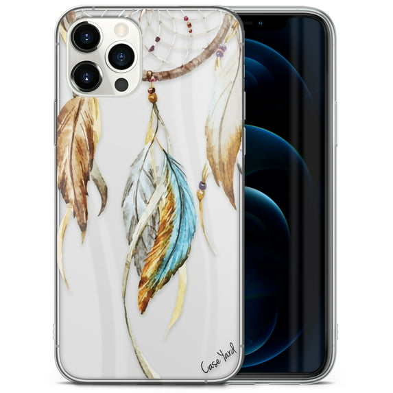 TPU Clear Case for iPhone 13 Pro Max with Watercolor Mandala design phone cover