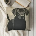 thumbnail image 3 of YINGXI  Labrador Dog Throw Pillow Cover Silhouette Retriever Dog Animal Pet Friend Canine Puppy Mammal Cute Pillow Case Decorative Men Women Boy Girl Room Cushion Cover for Home Couch Bed 18x18in, 3 of 5