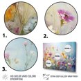 thumbnail image 3 of Designart "Dreams Blossoming in Wildflowers" Floral Metal Wall Decor Set, 3 of 5