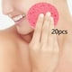 thumbnail image 5 of Esponjas faciales, discos limpiadores faciales, prácticos, profesionales, artículos esenciales para cuidado de piel en viajes. Lavan suavemente Rosa 20 piezas, 5 of 8