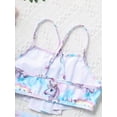 thumbnail image 7 of Alvivi Girls 2Pcs Bikini Suit Ruffle Hem Tube Top Bottom Swimwear Set 2-10, 7 of 7