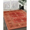 thumbnail image 2 of Ahgly Company Indoor Square Mid-Century Modern Red Oriental Area Rugs, 4' Square, 2 of 6