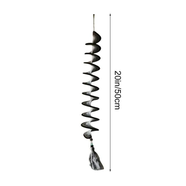 Crochet Windmill Ornament for Outdoor Use with Plastic-Coated Edges and Spinning Design