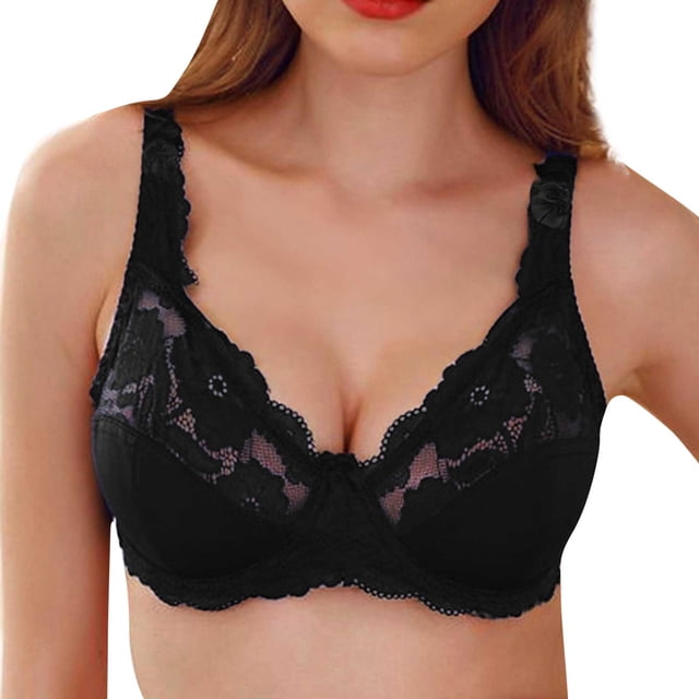 DPTALR Ultra-thin Underwear Bra Adjustable Bra Ladies Transparent And Breathable
