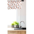 thumbnail image 3 of Ambesonne Fox Window Valance, Cartoon Forest Animal Pattern, 54" X 12", Orange White, 3 of 3