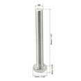 thumbnail image 2 of Unique Bargains M6 Thread 50mm 304 Stainless Steel Hex Head Left Hand Screw Bolts Fastener 2pcs, 2 of 6