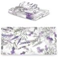 thumbnail image 2 of Coolnut Purple Lavender Towel Set of 3 with Bath Towel, Hand Towel and Wash Cloth, Soft, Quick Drying and Comfortable Winter Towels for Bathroom Kitchen Home Travel Hotel Gym Washcloth Gift, 2 of 7